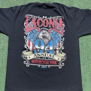 Laconia Bike Week 2017 94th Annual Size L New Hampshire Shirt